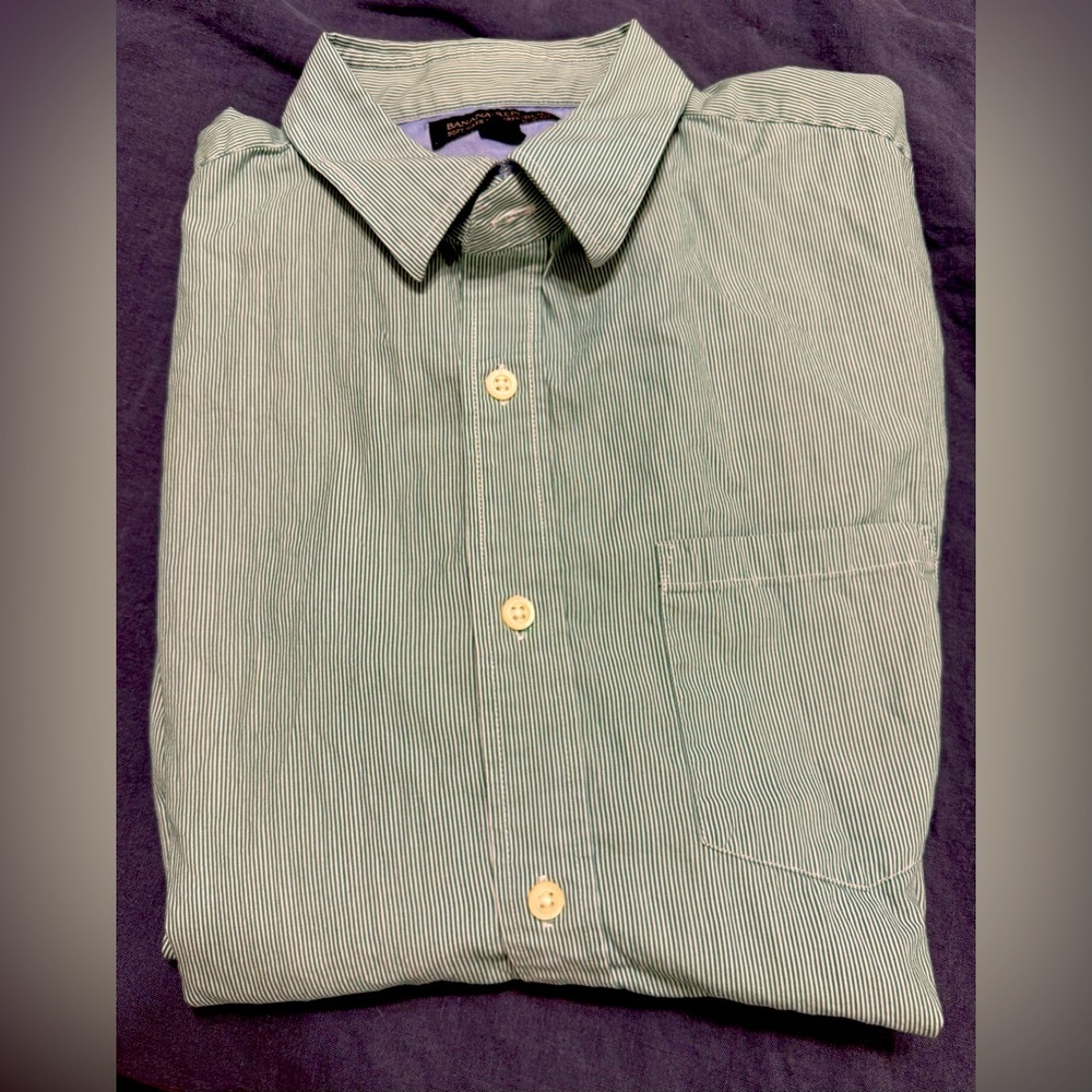 Men’s long sleeve, Banana Republic button-down slim fit